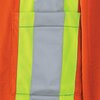 Pioneer Safety Shirt, Hi-Vis, Orange, Polyester, 2XL V1051150U-2XL